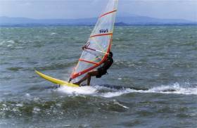 Windsurfen am Lago Trasimeno