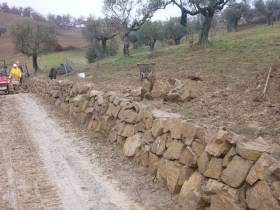 Rebuilding ancient stone walls