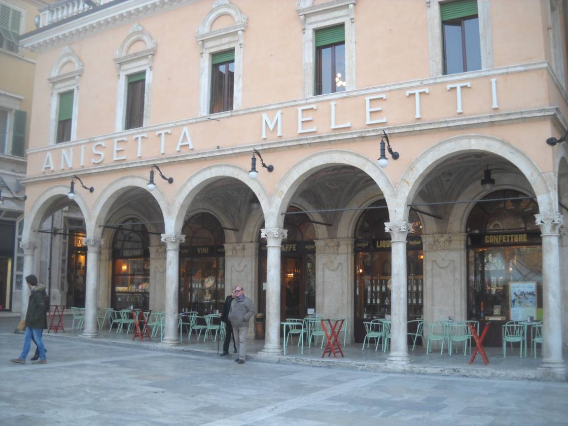 The market place of Ascoli Piceno