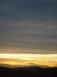 View from La Rogaia towards Monte Amiata