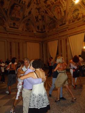 Milonga in the Palazzo Duca della Corgna at Città della Pieve