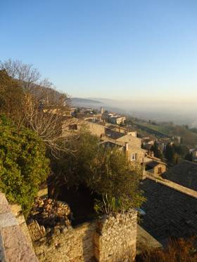 Assisi on the slopes of Mount Subasio