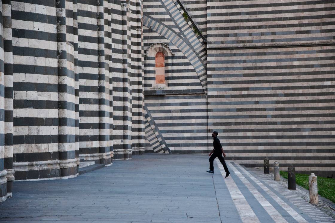 Man walks into a cathedral in Orvieto: Photo: Steve McCurry