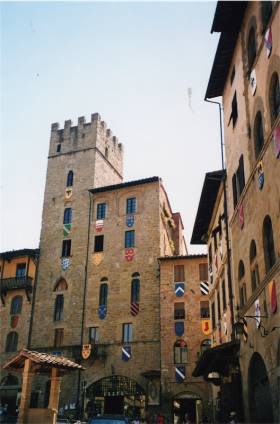 Market place in Arezzo